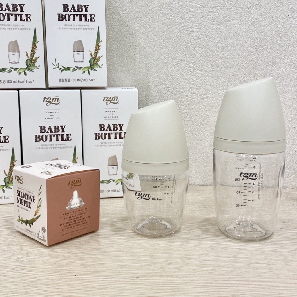 Bình sữa hạt gạo cho bé Baby Bottle chính hãng TGM-Made in Korea Bình sữa Hàn Quốc