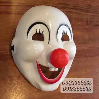 Mặt Nạ Hề Trắng Hóa Trang Halloween