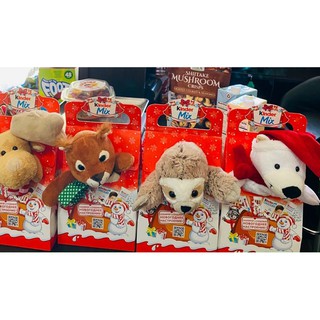 Set quà noel Kẹo socola kinder và gấu bông cho bé