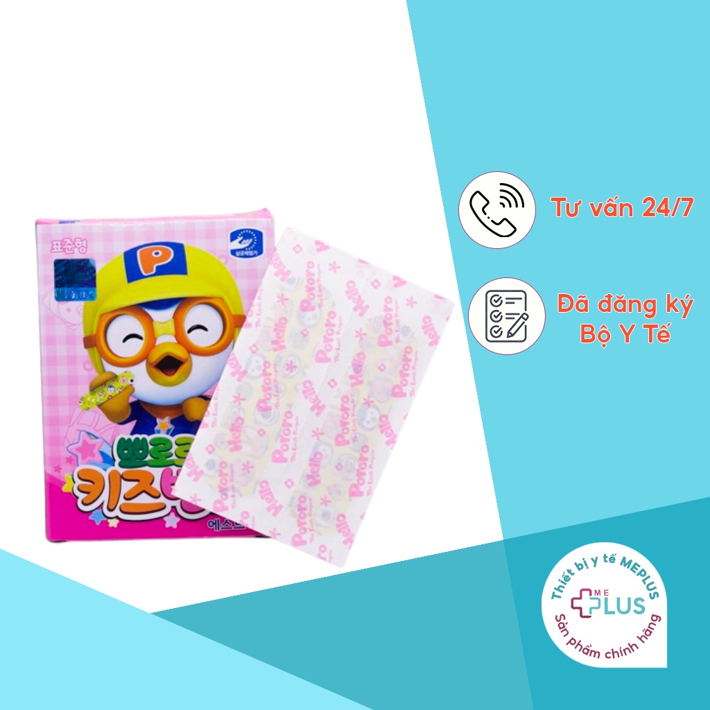 Băng Keo Cá Nhân Kids Band Young Chemical Vina 72 Mm X 18 Mm  in hình ngộ nghĩnh cho bé