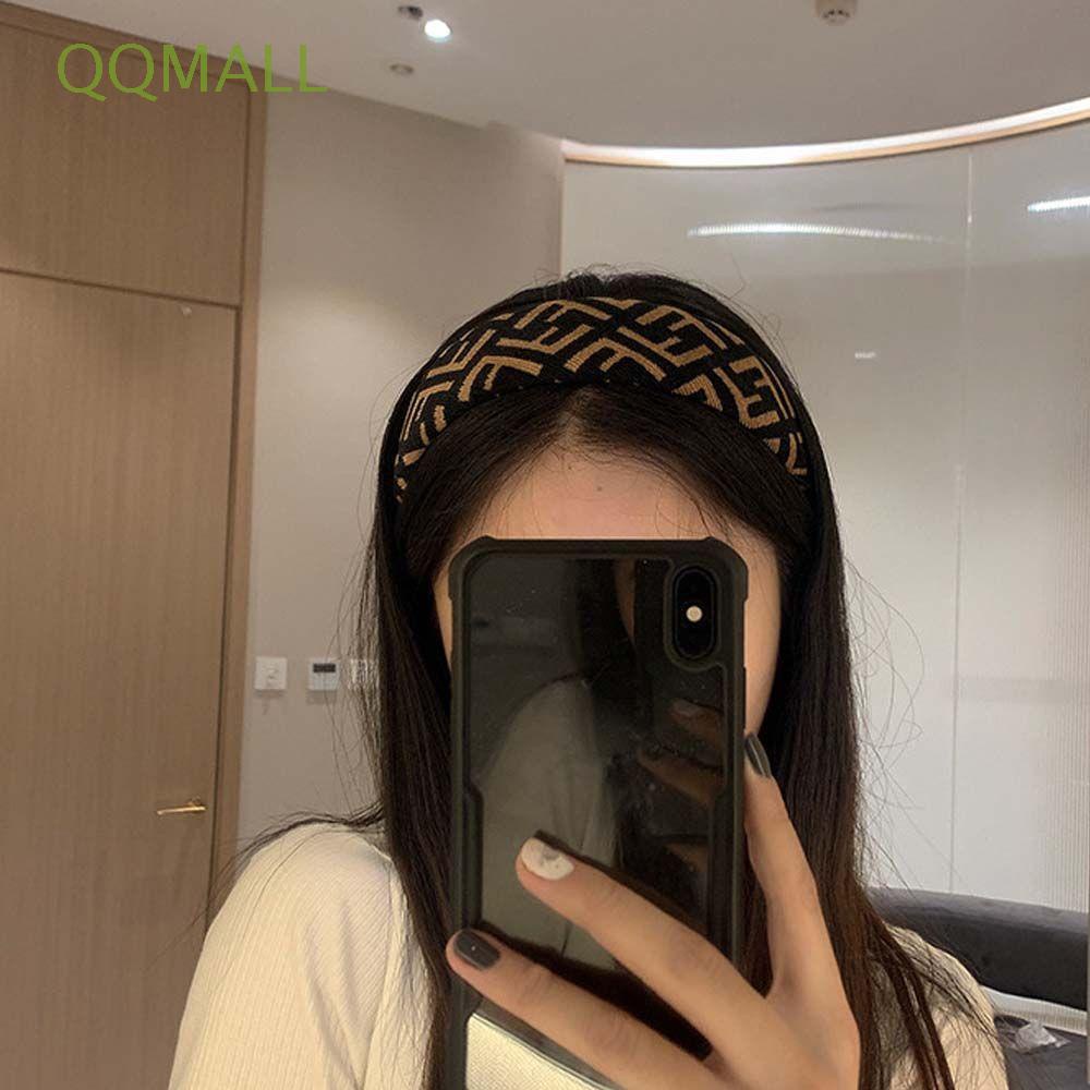 Băng đô vải bản rộng in chữ phong cách Hàn Quốc cổ điển ngọt ngào thời trang cho nữ