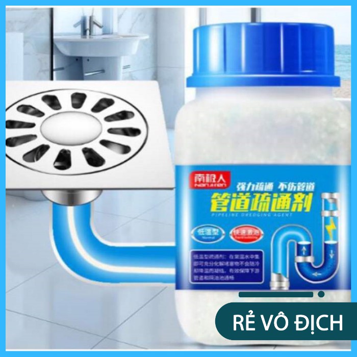 Bột thông tắc cống, bồn cầu, Lavabo Cực Mạnh YUHAO. Dùng 1 lần là hiệu quả