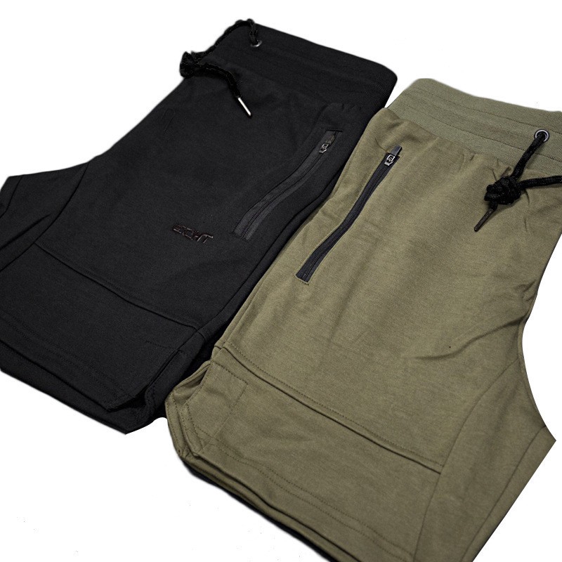 ECHT Mens Cotton Sports Casual stretchy comfortable Shorts Fitness Jogging Training Beach Pants