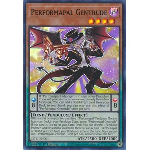 Thẻ Bài Yugioh TCG: Performapal Gentrude - DIFO-EN001 - Super Rare 1st Edition
