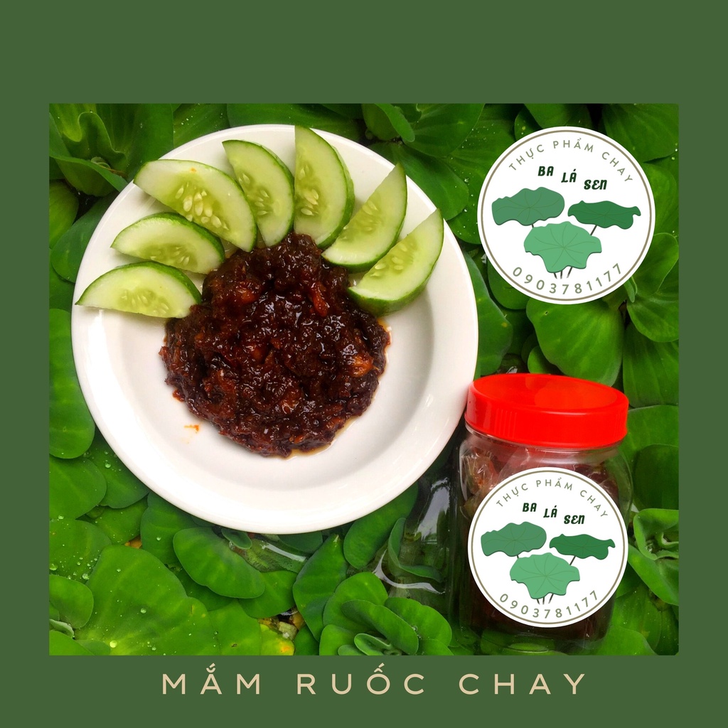 Mắm ruốc xào thịt chay Ba Lá Sen chế biến sẵn, bảo quản lâu 150gp