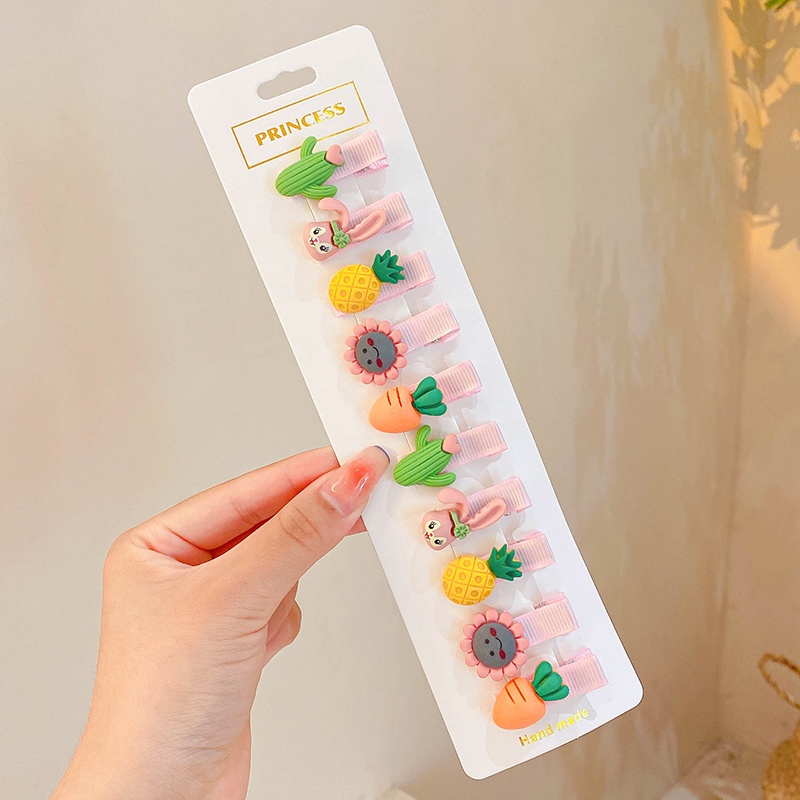 Set 10 Kẹp Tóc Dễ Thương Cho Bé Gái