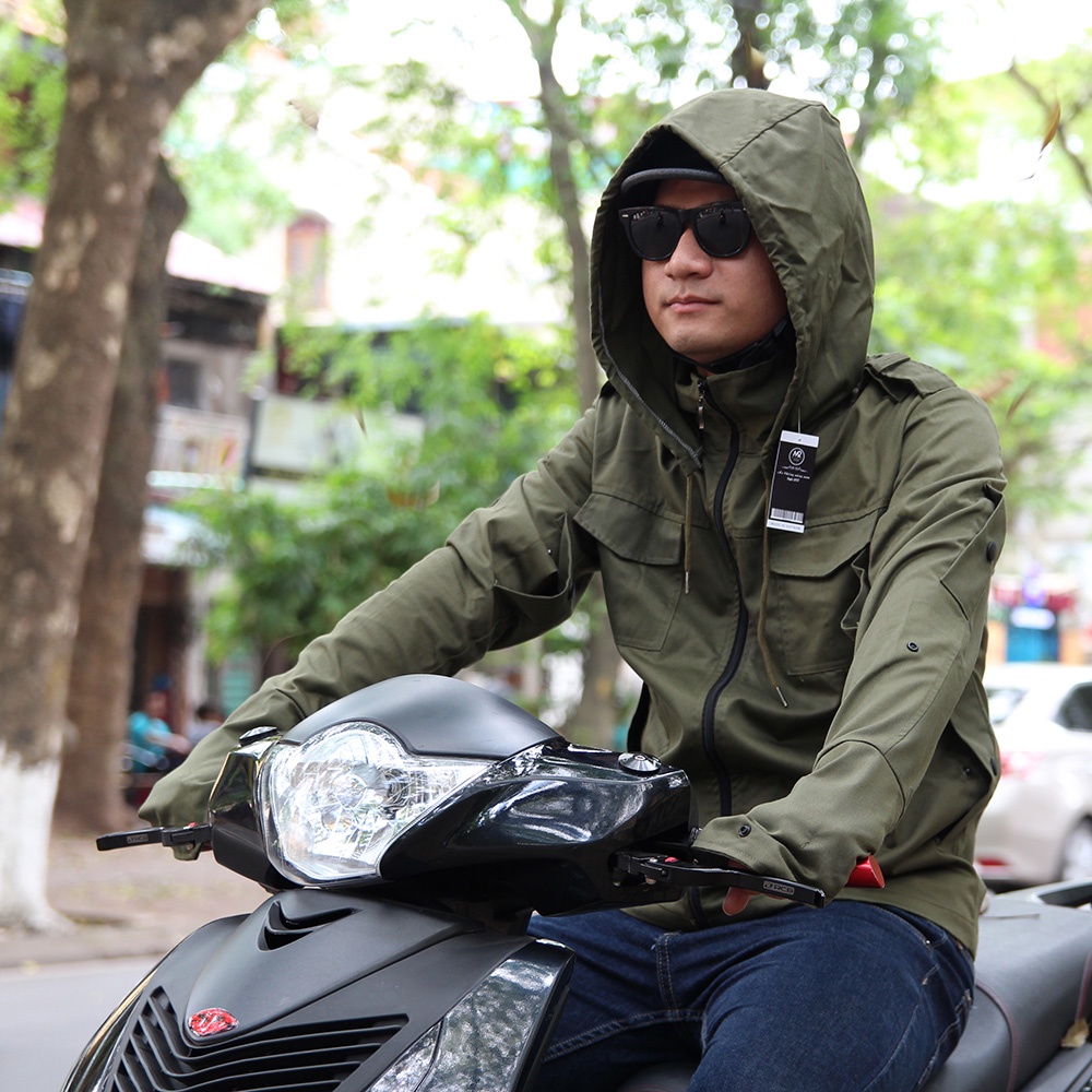 Áo chống nắng nam chất liệu kaki cao cấp, dày dặn, chống tia UV400