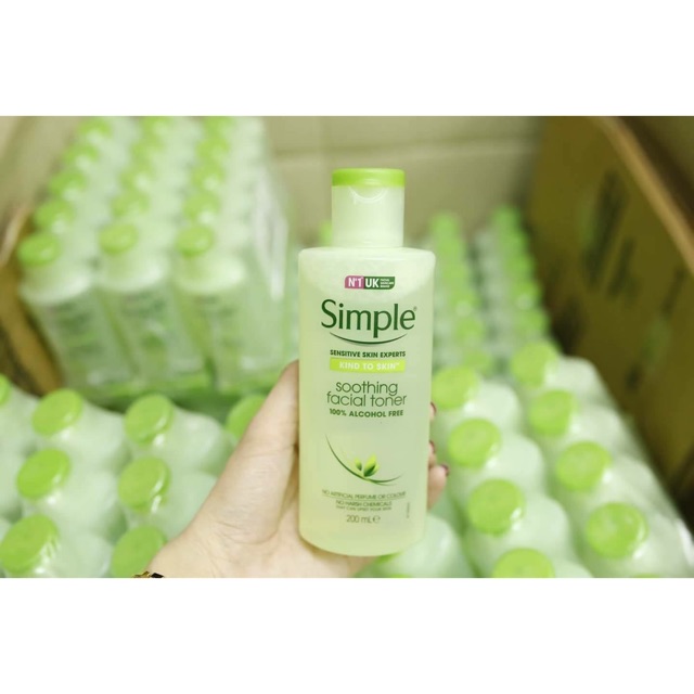 Nước hoa hồng Simple toner mẫu mới