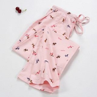 Quần dài cotton mặc nhà cao cấp có size