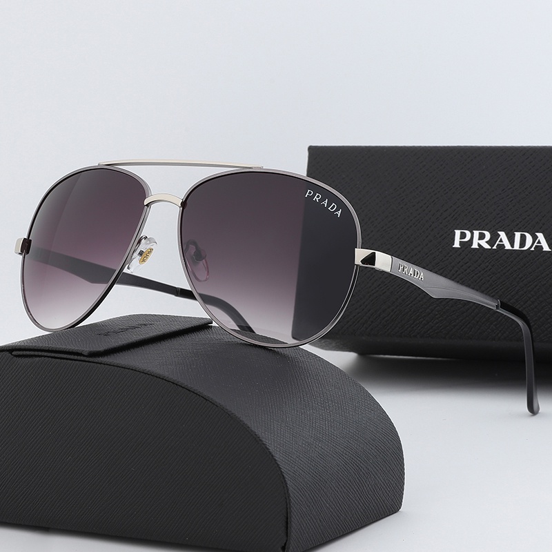 Kính Mát Gọng Kim Loại Prada Thời Trang Chống Tia Uv400