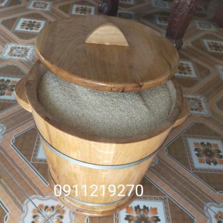 Thùng đựng gạo gỗ sồi từ 10-50kg