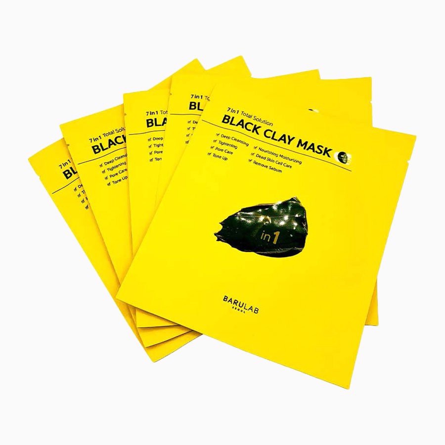 Mặt Nạ Đất Sét Barulab 7 In 1 Total Solution Black Clay Mask