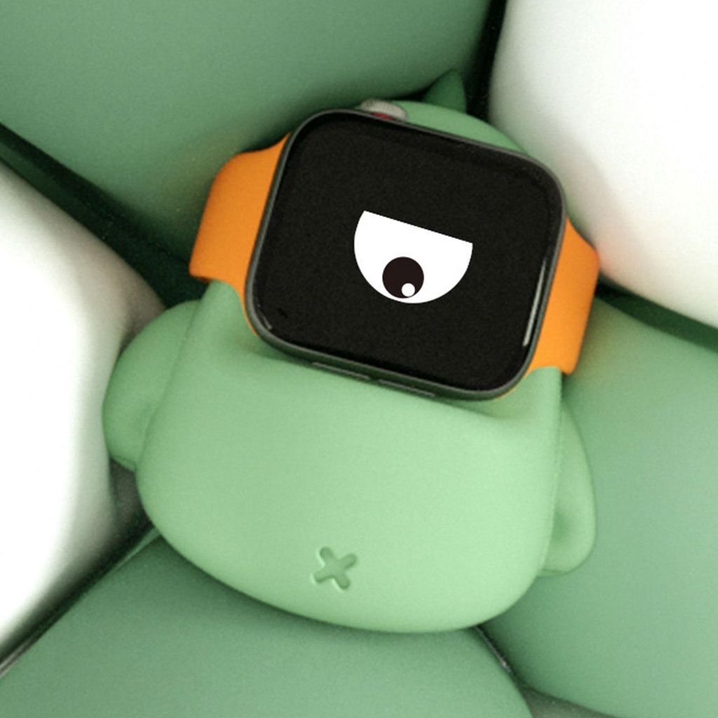 Đế Sạc Bằng Silicon Chống Rơi Hình Khủng Long Dễ Thương W0G9