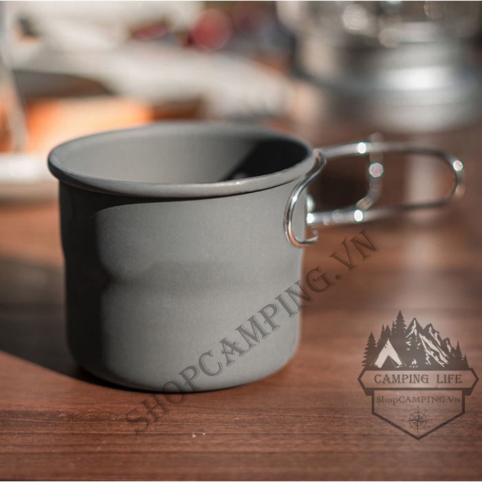 Cốc nhôm, ly uống trà, cafe 150ml gấp gọn dã ngoại, du lịch - Camping VietNam