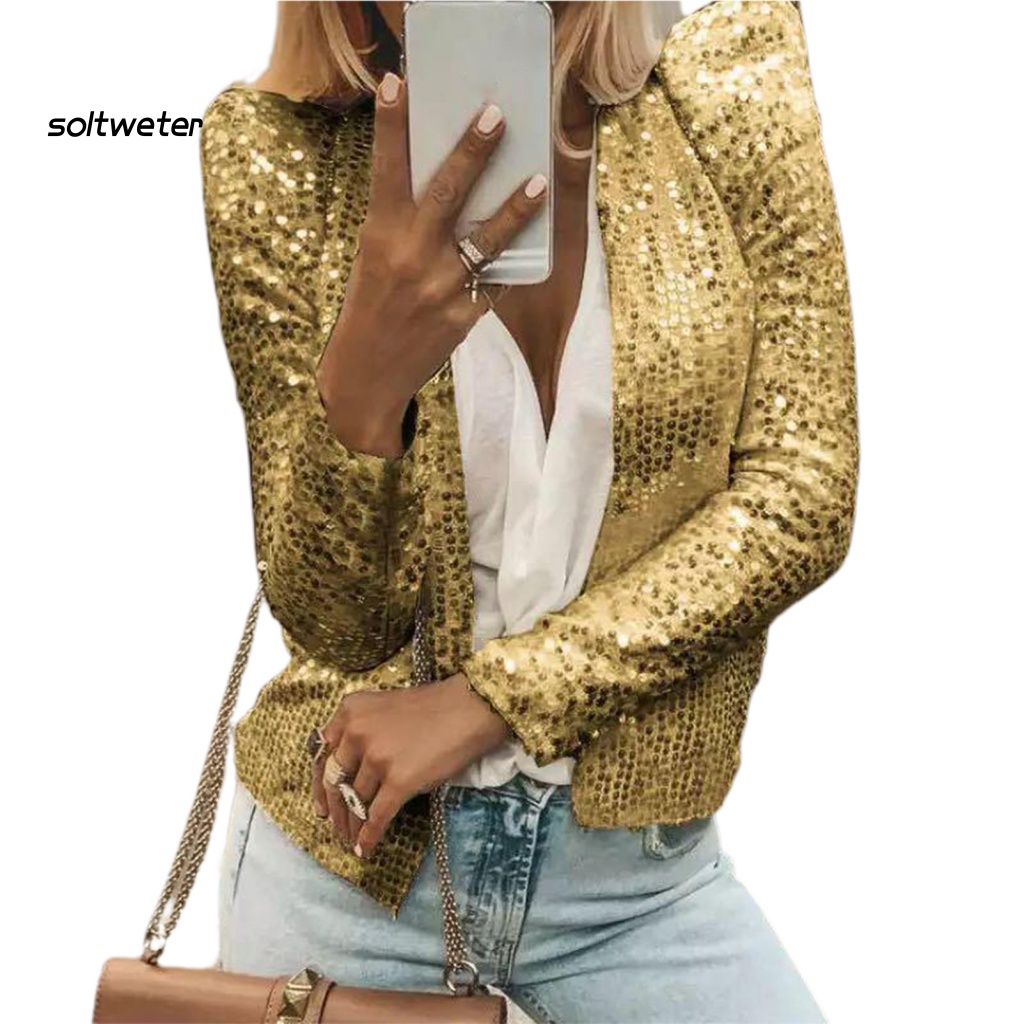 St Party Blazer Phi Hành Đoàn Cổ