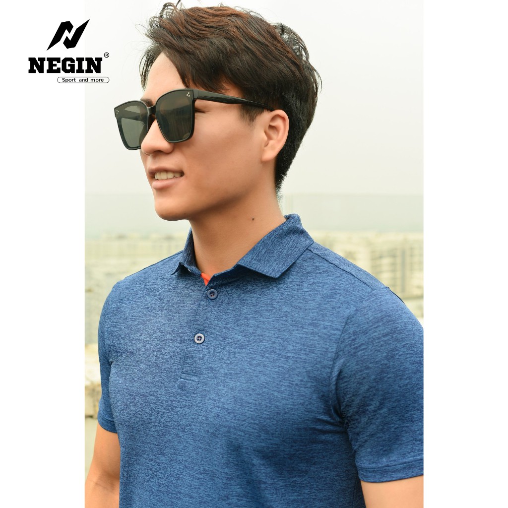 Áo Polo Thể Thao Thời Trang Nam Chính Hãng NEGIN Thiết Kế Đơn Giản Basic, Chất Liệu Thoáng Mát thấm Hút Mồ Hôi AG310