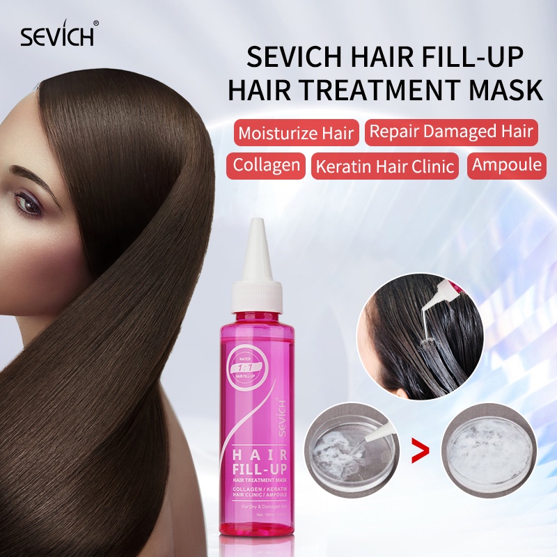 Kem ủ tóc SEIVHC Collagen 100ml phục hồi hư tổn Hấp ủ tóc thẳng mượt bổ xung collagen