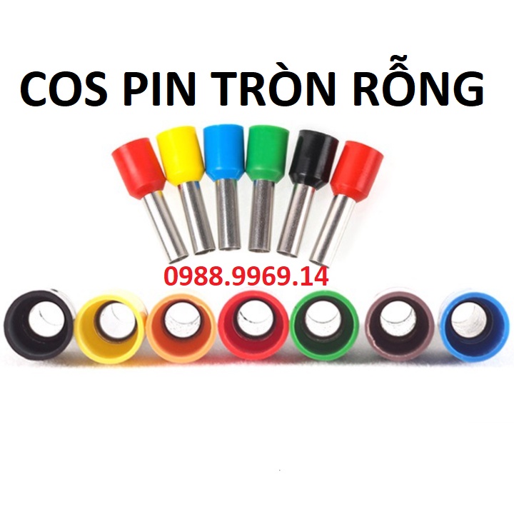 Cos pin tròn rỗng túi 25-50-100c