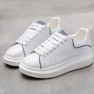 Giày MCQ Phản Quang Dây Lụa Bản Trung Cao Cấp 2021 Full Box Full Bill