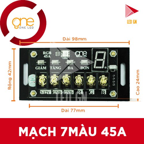 Mạch LED 7 Màu RGB 45A - OneLED