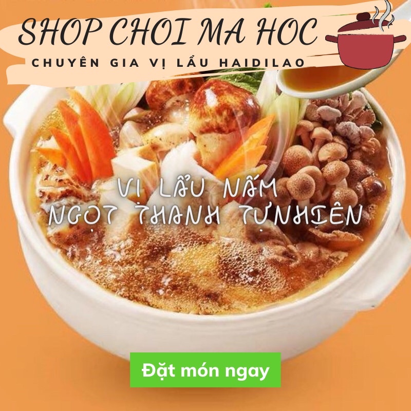 Gia vị lẩu nấm Haidilao.