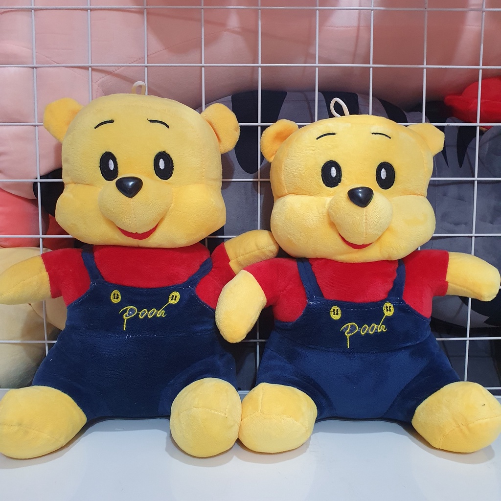 Gấu Pooh Áo Yếm 33 Cm Qùa Tặng ý Nghĩa