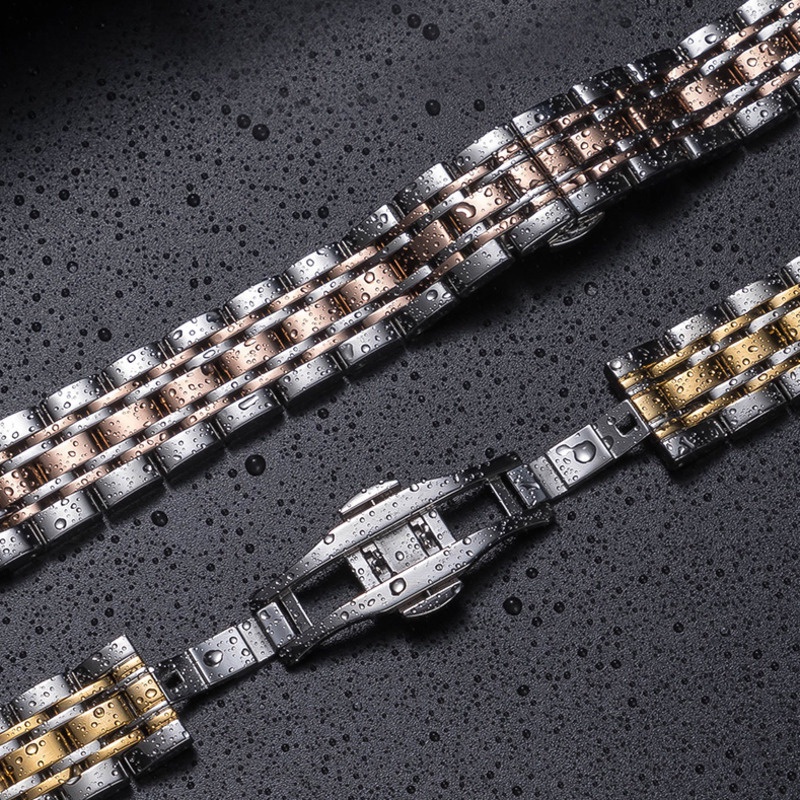 Dây Đồng Hồ Bằng Thép Không Gỉ 14 / 16 / 17 / 18 / 22 / 24mm Tissot 1853 Couturier T035