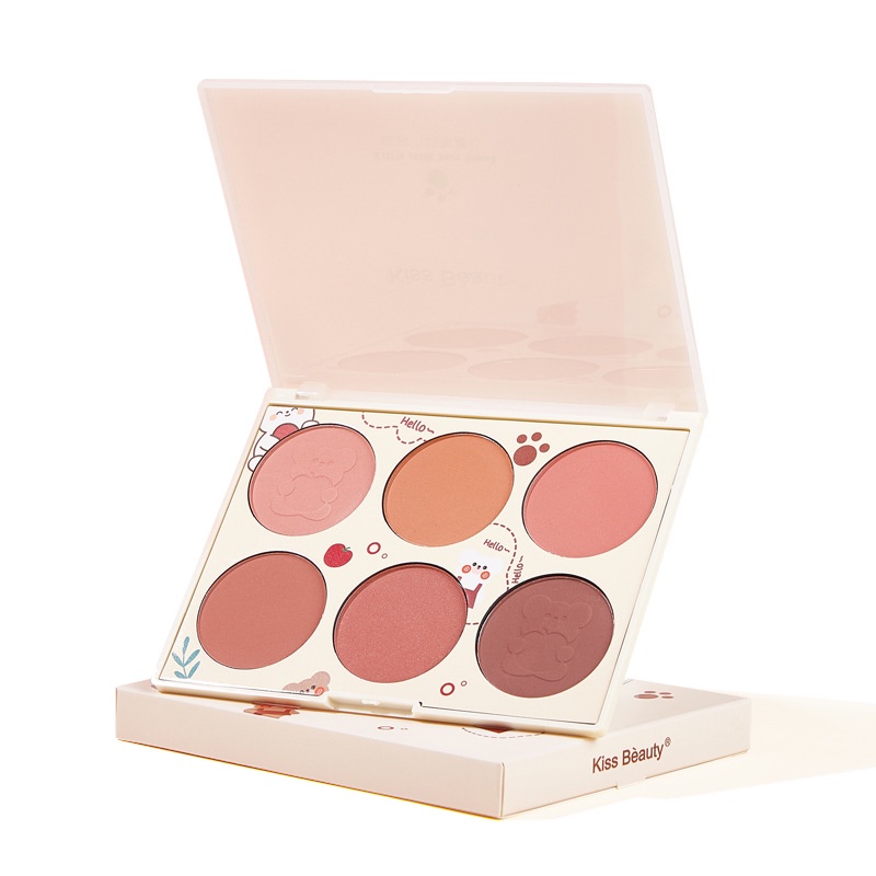 Phấn má hồng Kiss beauty nhiều màu sắc dễ tẩy trang | BigBuy360 - bigbuy360.vn