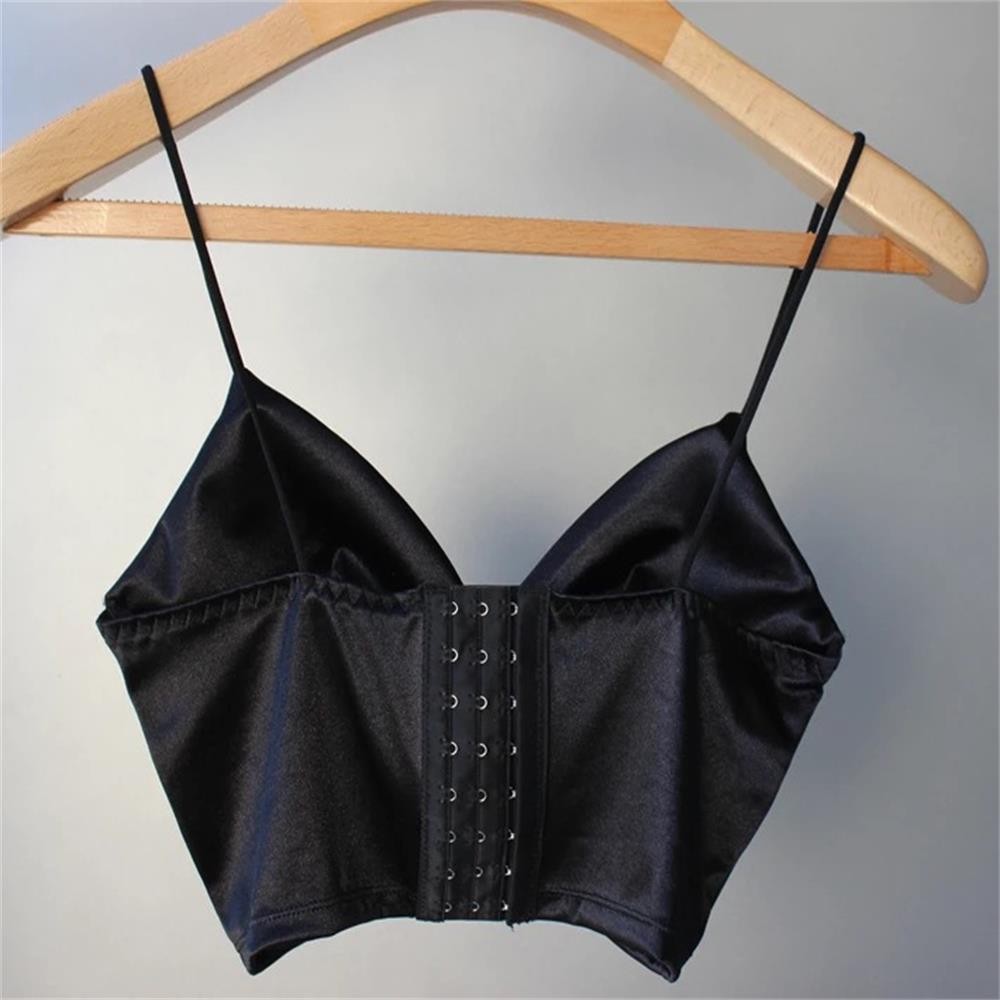 Áo croptop 2 dây cổ chữ V khoét sâu cá tính cho nữ | BigBuy360 - bigbuy360.vn