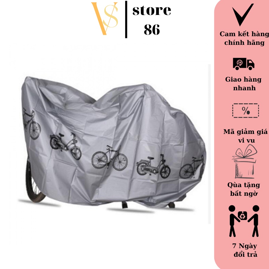 Bạt phủ xe máy ,xe đạp siêu tiện lợi - Aó trùm xe máy cao cấp che mưa chống nắng đa năng VS STORE
