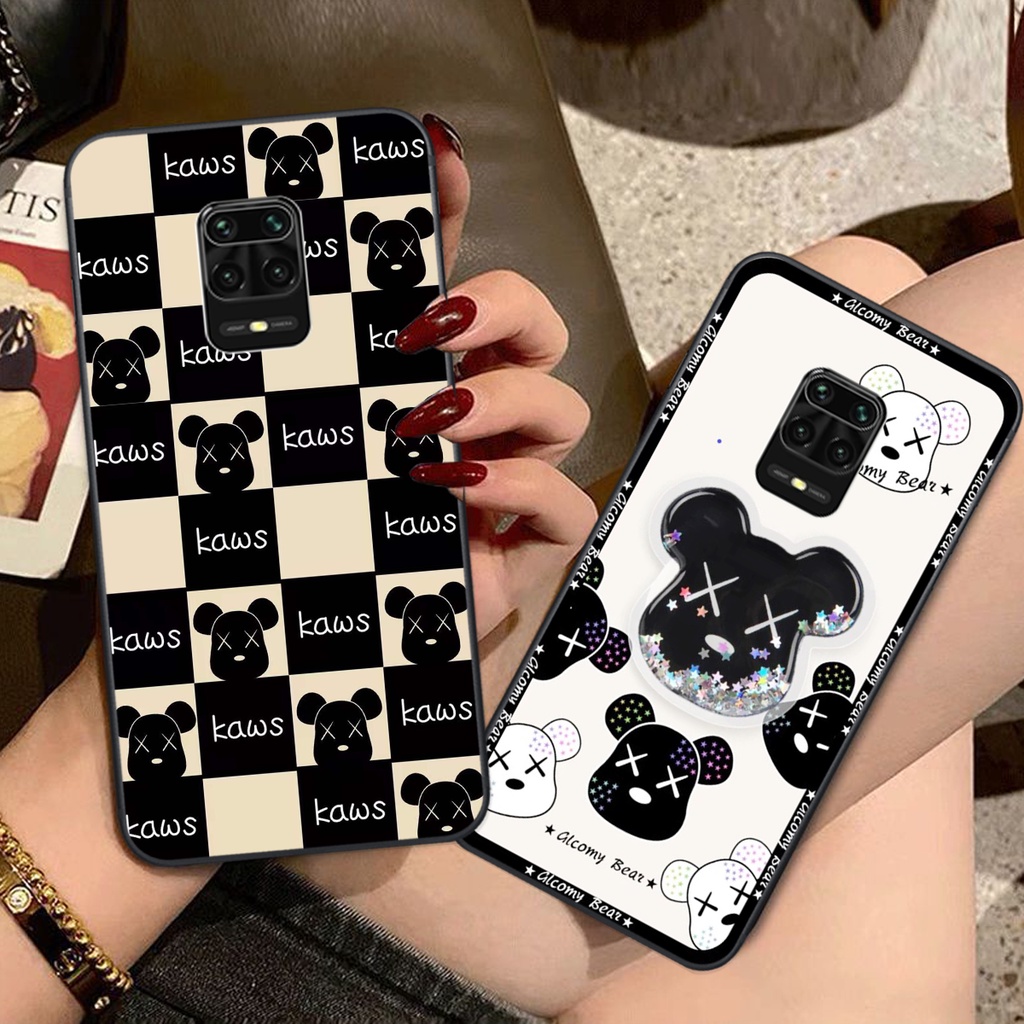 Ốp lưng Xiaomi Redmi Note 9 / Redmi Note 9s / Note 9 Pro trái tim họa tiết caro, mikey họa tiết beabrick kaws cute