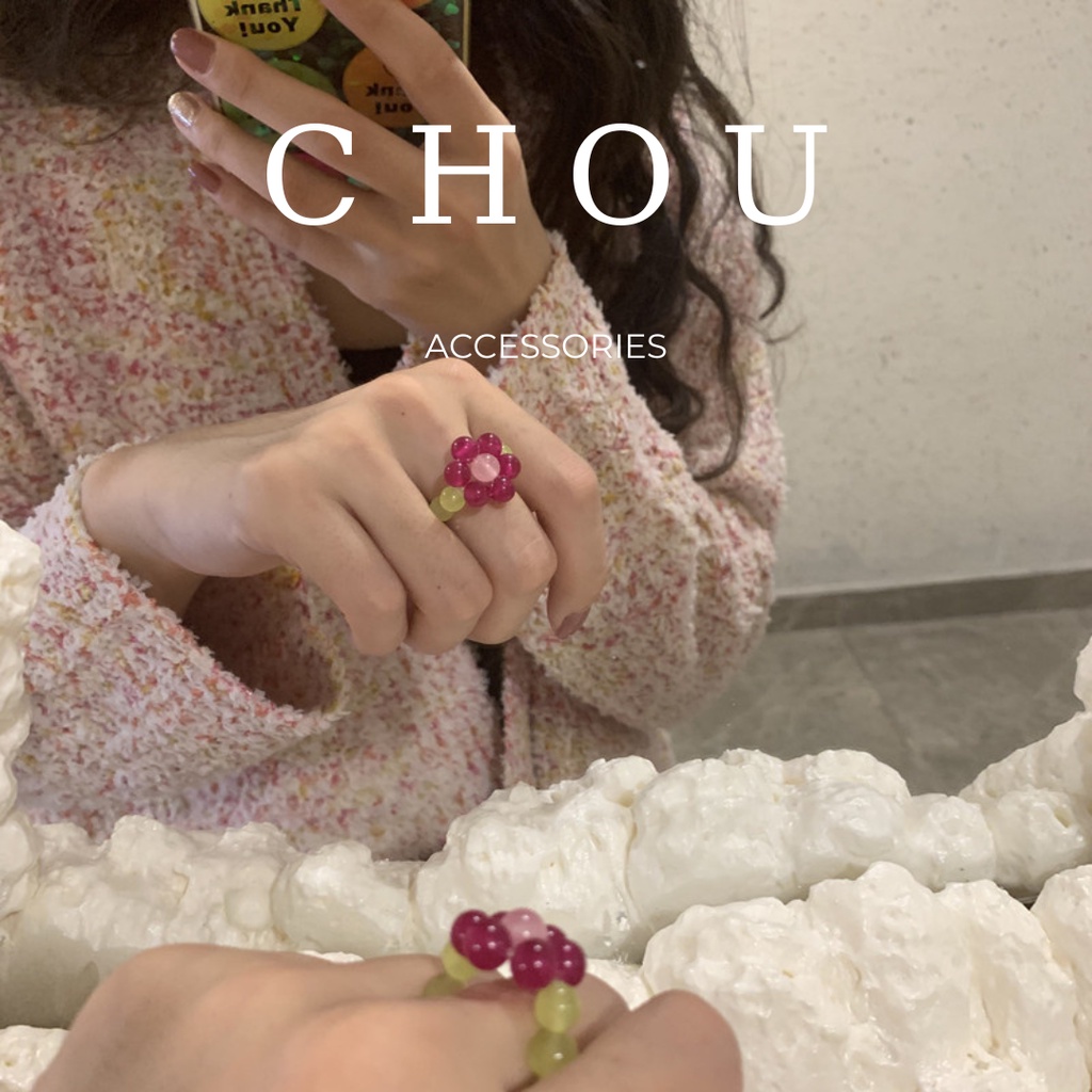 Nhẫn Hạt Cườm Hàn Quốc | Chou Accessories |