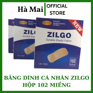 Băng dính cá nhân Zilgo, Urgo Zilgo. Hộp 102 miếng