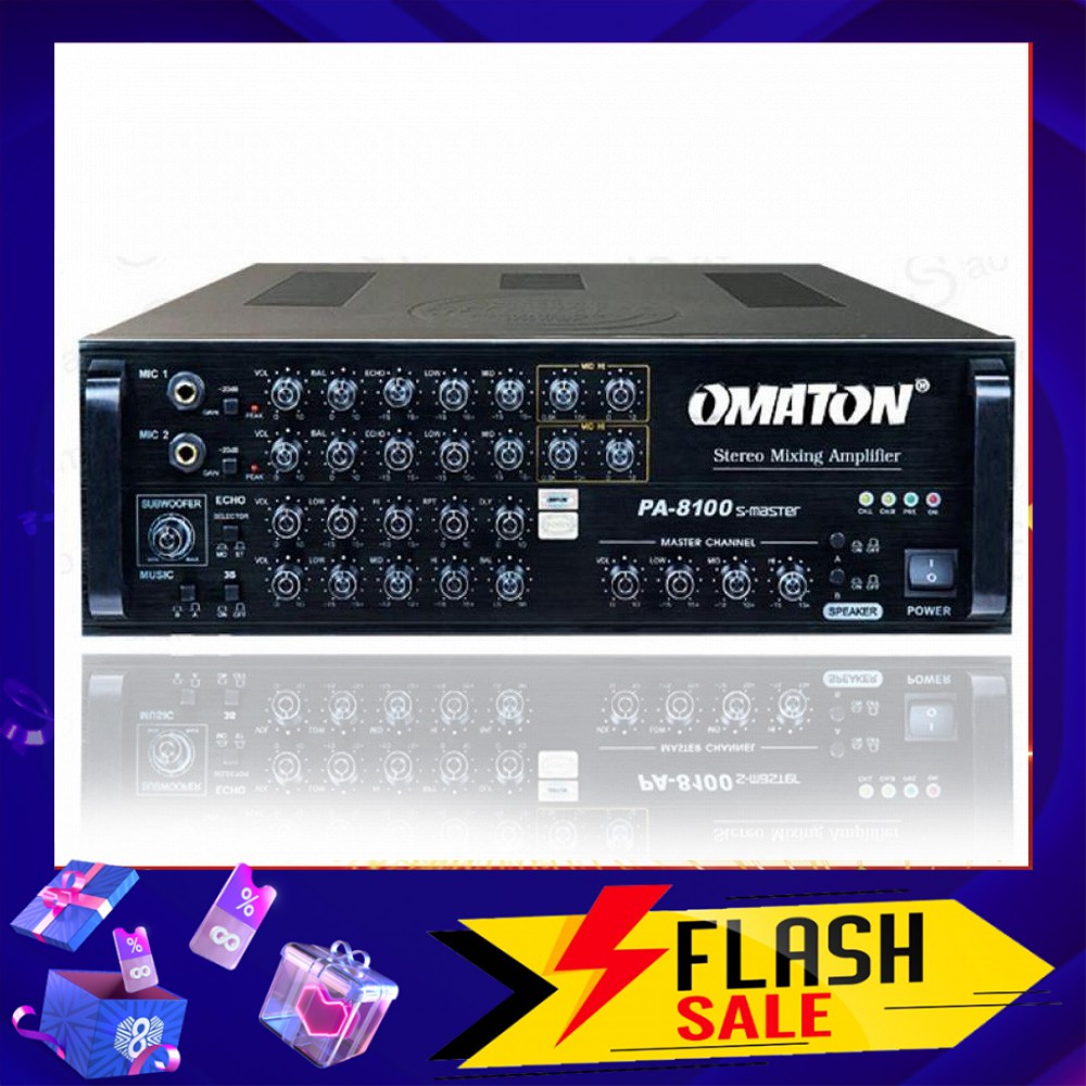 Ampli Nghe nhạc, Amply Karaoke OMATON PA-8100S-MASTER HÀNG CAO CẤP