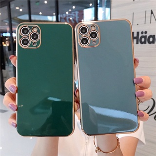 Ốp Điện Thoại TPU Hình Vuông Mạ Cho iPhone 7 8 Plus iPhone 11 Pro Max