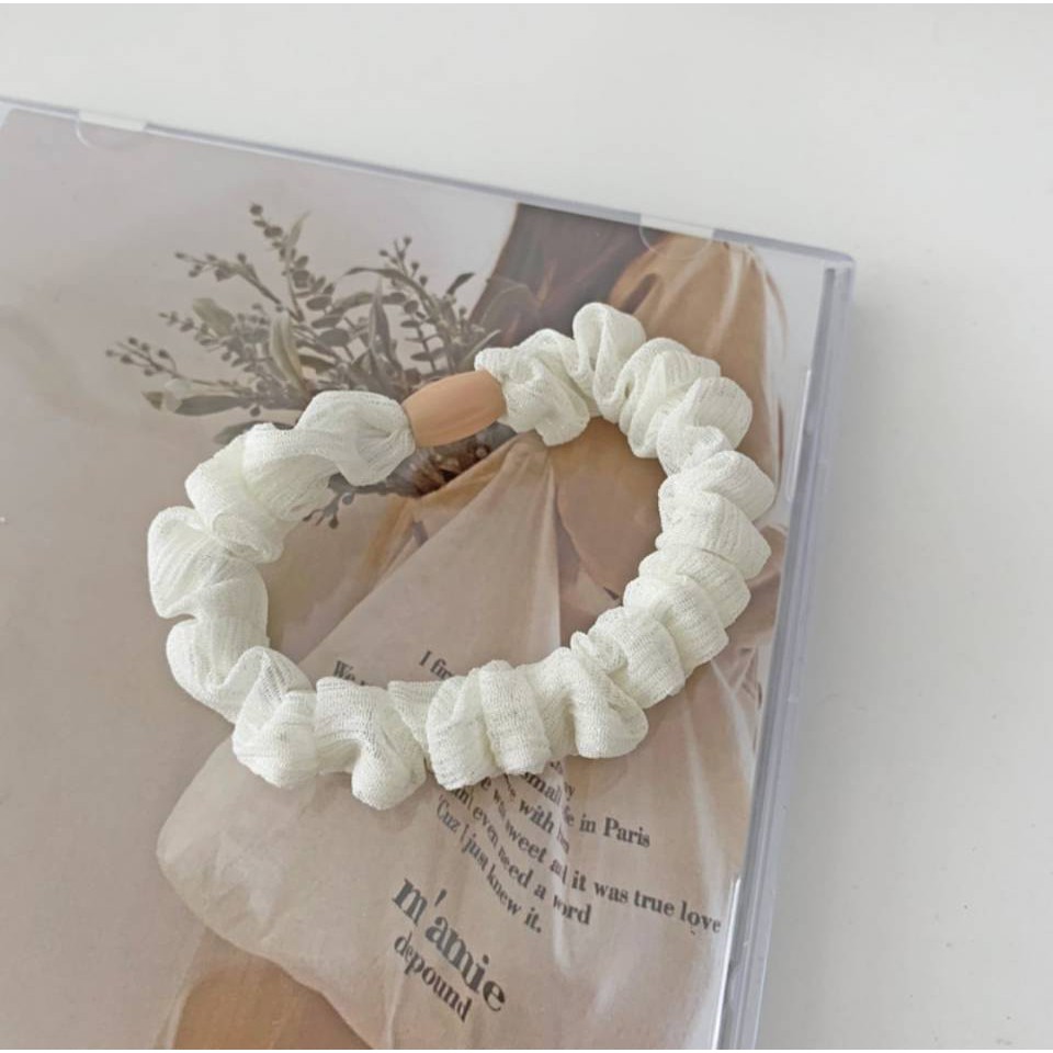 Dây buộc tóc màu trơn dễ thương dành cho nữ