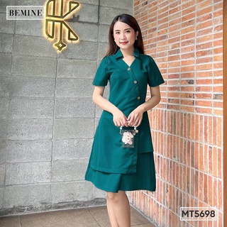 Đầm đắp chéo chạy nút BEMINE MT5698