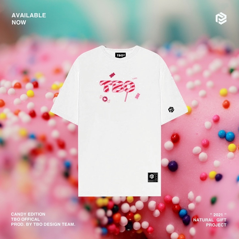 Áo thun tay lỡ Unisex CANDY - TBO Brand chính hãng