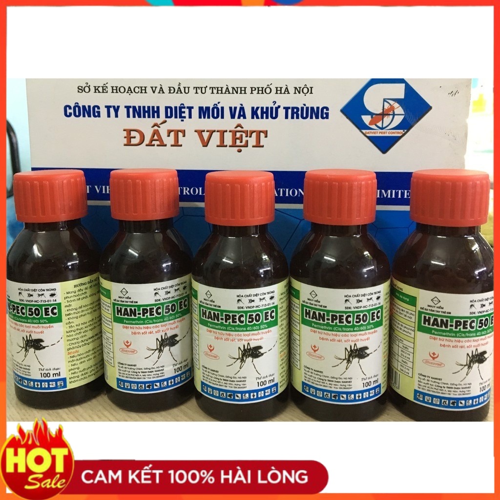 Thuốc diệt côn trùng Han - Pec 50EC chai 100ml (Giá Rẻ)