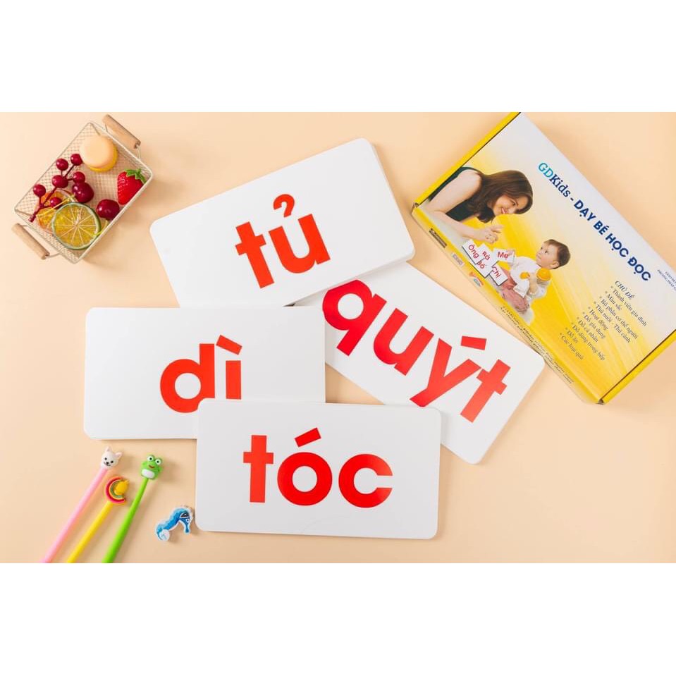 [GIÁ RẺ NHẤT] Bộ Thẻ Học Thông Minh loại TO khổ A5 chuẩn Glenn Doman Flashcard cho bé từ 0-6 tuổi