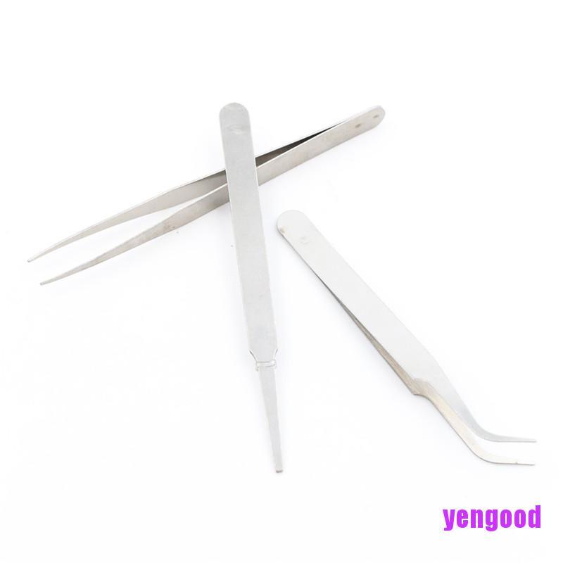 Bộ 3 Dụng Cụ Sửa Chữa Điện Tử Bằng Thép Không Gỉ Độ Chính Xác Cao DIY