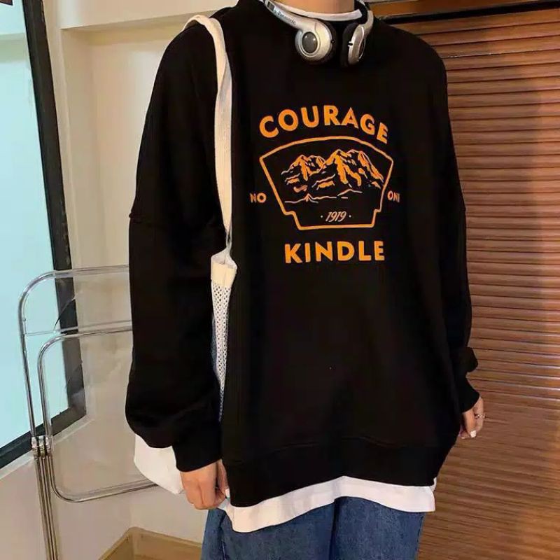 Áo Sweater In Hình Cgs Courage Kindle Thời Trang Cho Nam Nữ