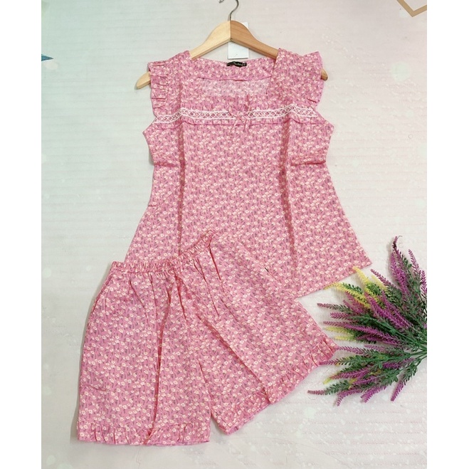 Đồ bộ nữ tay cánh tiên 💞FREESHIP💞 quần đùi vải lụa mềm, mịn, mặc mát hợp thời trang.