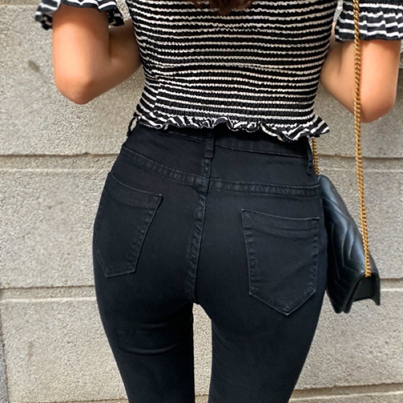Quần jeans loe siêu co dãn
