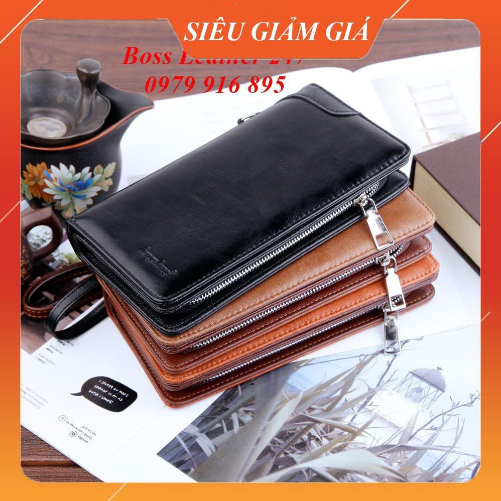 Ví Cầm Tay Nam 💖 FREESHIP 💖 Ví Cầm Tay Nam Cao Cấp Hengsheng, Thiết Kế Đẹp Mắt - Chất Liệu Da PU Cao Cấp
