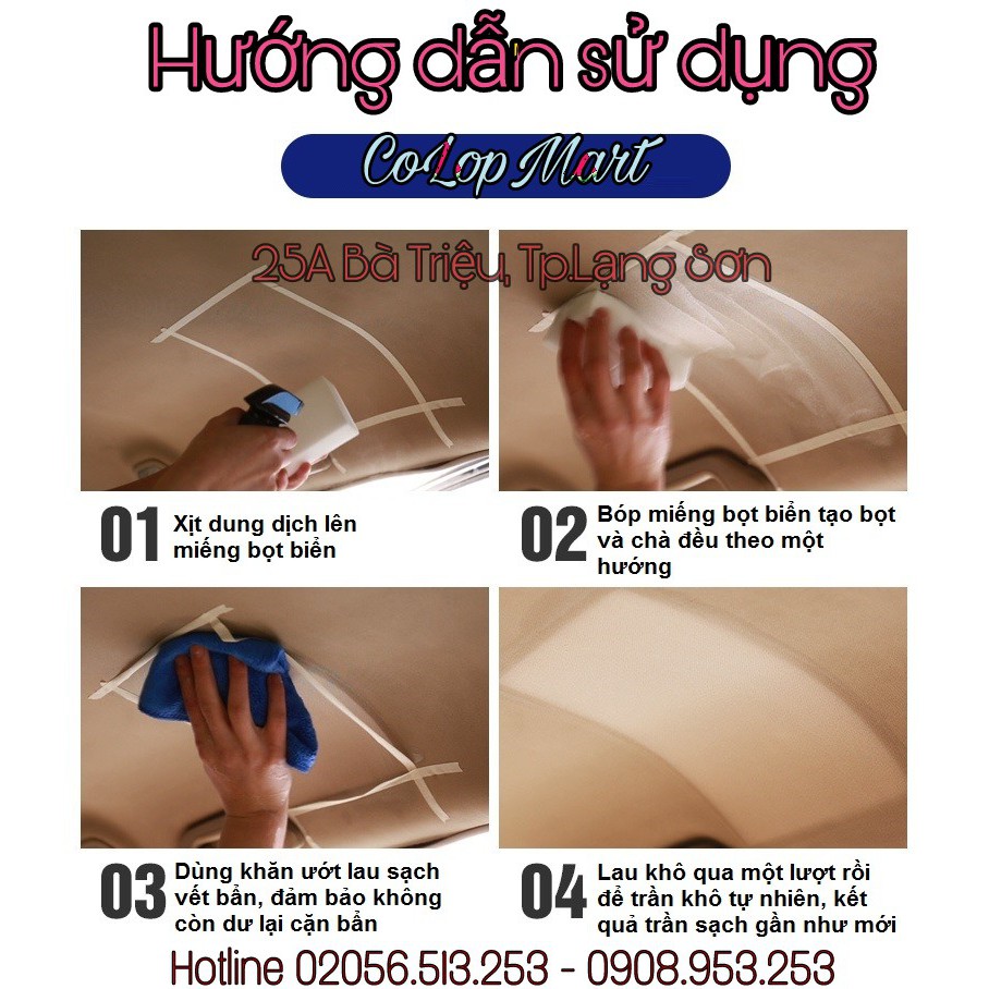 Chai dung dịch vệ sinh thảm nỉ trần