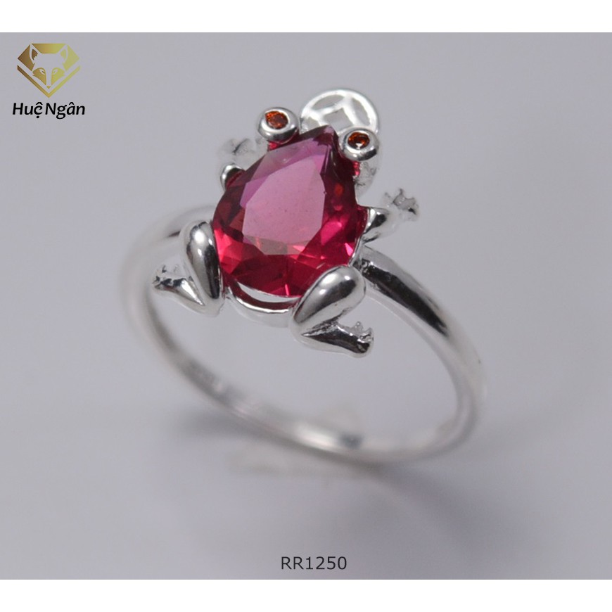 Nhẫn bạc Ý 925 Bạc xinh Huệ Ngân - Cóc thần tài may mắn tài lộc RR1250 P2