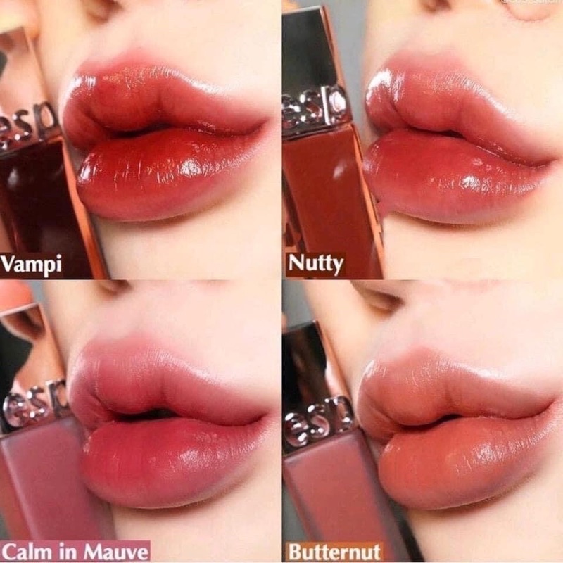 ( HÀNG SẴN ) SON ESPOIR COUTURE LIP TINT VELVET &amp; SHINE - CALM IN MAUVE - BUTTERNUT - NUTTY - VAMPI