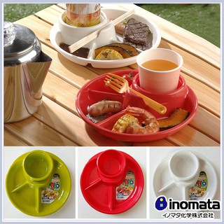 Khay ăn dặm Inomata - Hàng nội địa Nhật 4 ngăn cho bé