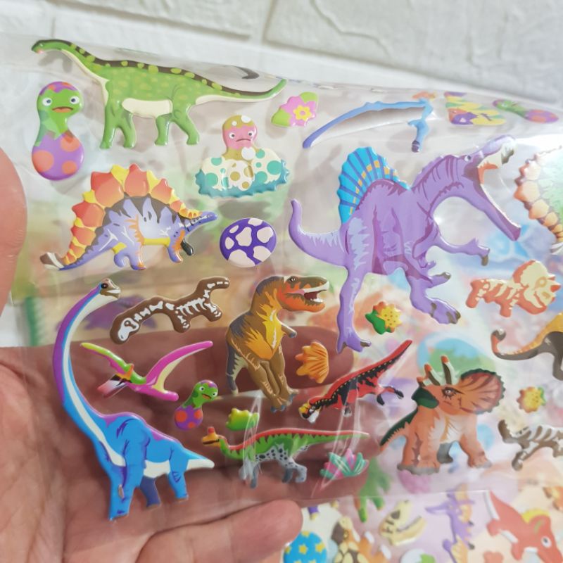 Set 2 tờ dán sticker 3D nổi dành cho bé trai nhiều mẫu đẹp